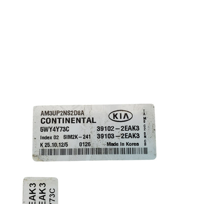 2012-13 KIA SOUL 2.0L ECU ECM Computer Engine Control Module PCM 39102-2EAK3 OEM
