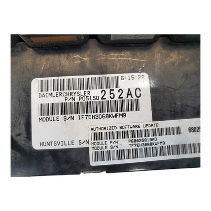 2008-09 Dodge Caravan 3.8L ECM Engine Control Module ECU PCM P05150252AC OEM