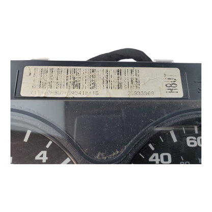 07-12 CHEVY SILVERADO INSTRUMENT CLUSTER SPEEDOMETER MPH ODOMETER 28186386