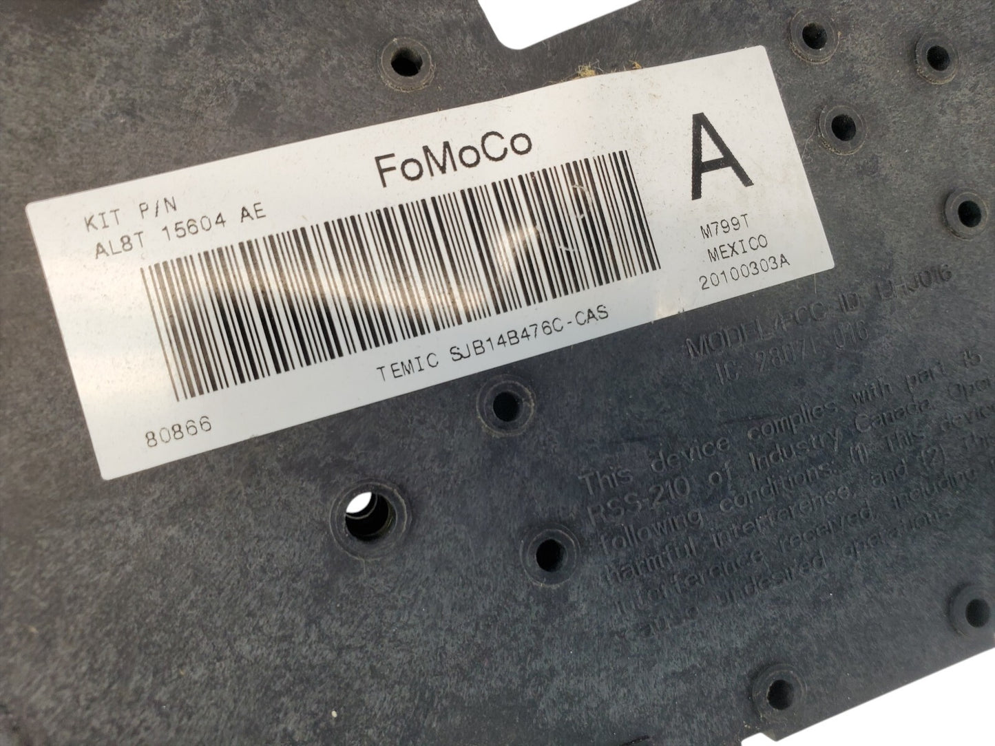 09-12 Ford Escape Fuse Box Relay Control Module Unit AL8T 15604 AE OEM