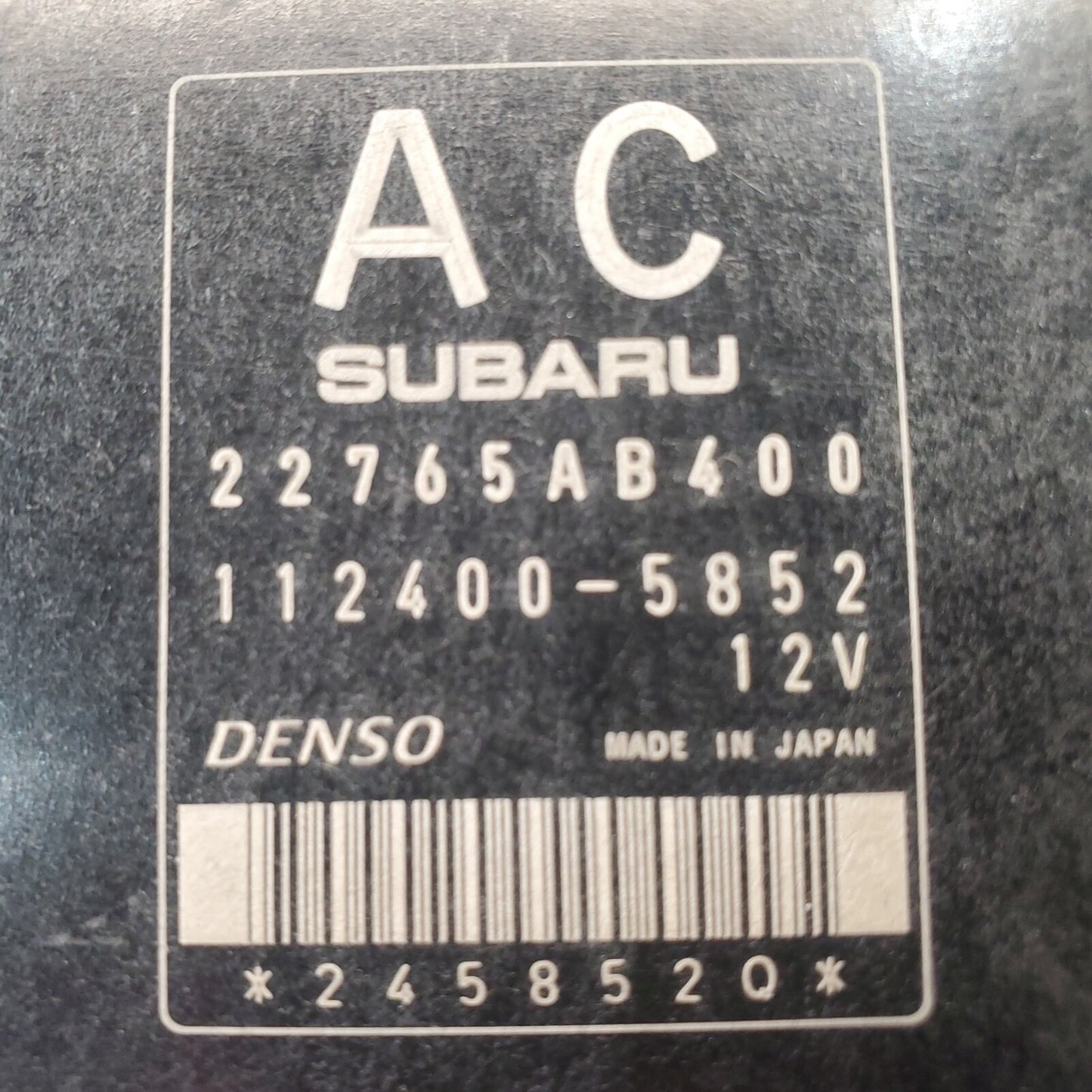 2011-12 SUBARU FORESTER Computer Brain Engine Control ECU EBX Module 22765AB400