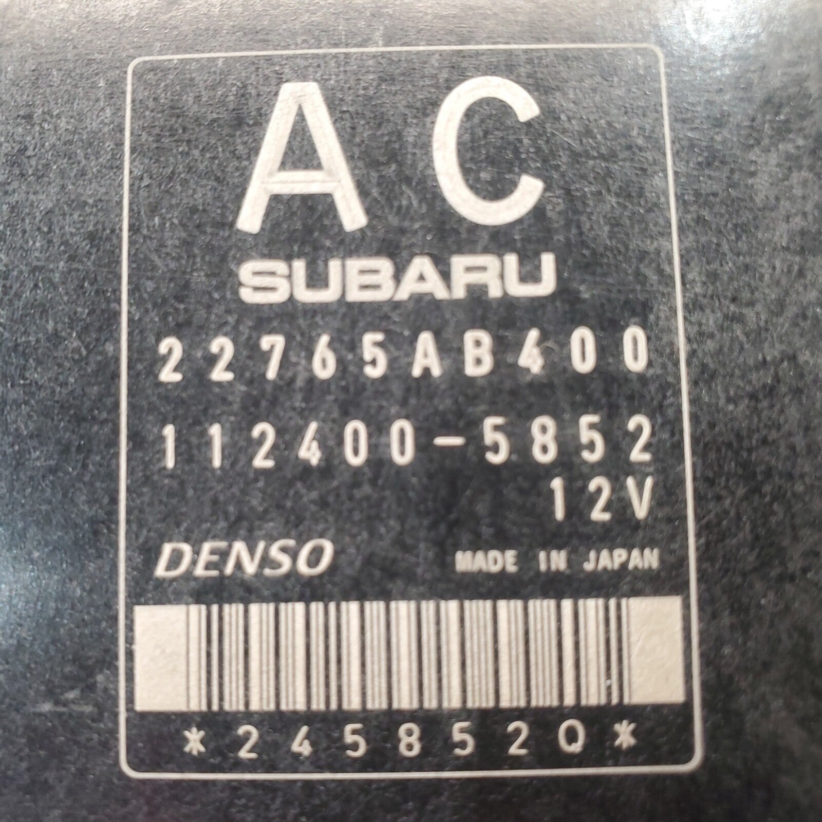2011-12 SUBARU FORESTER Computer Brain Engine Control ECU EBX Module 22765AB400