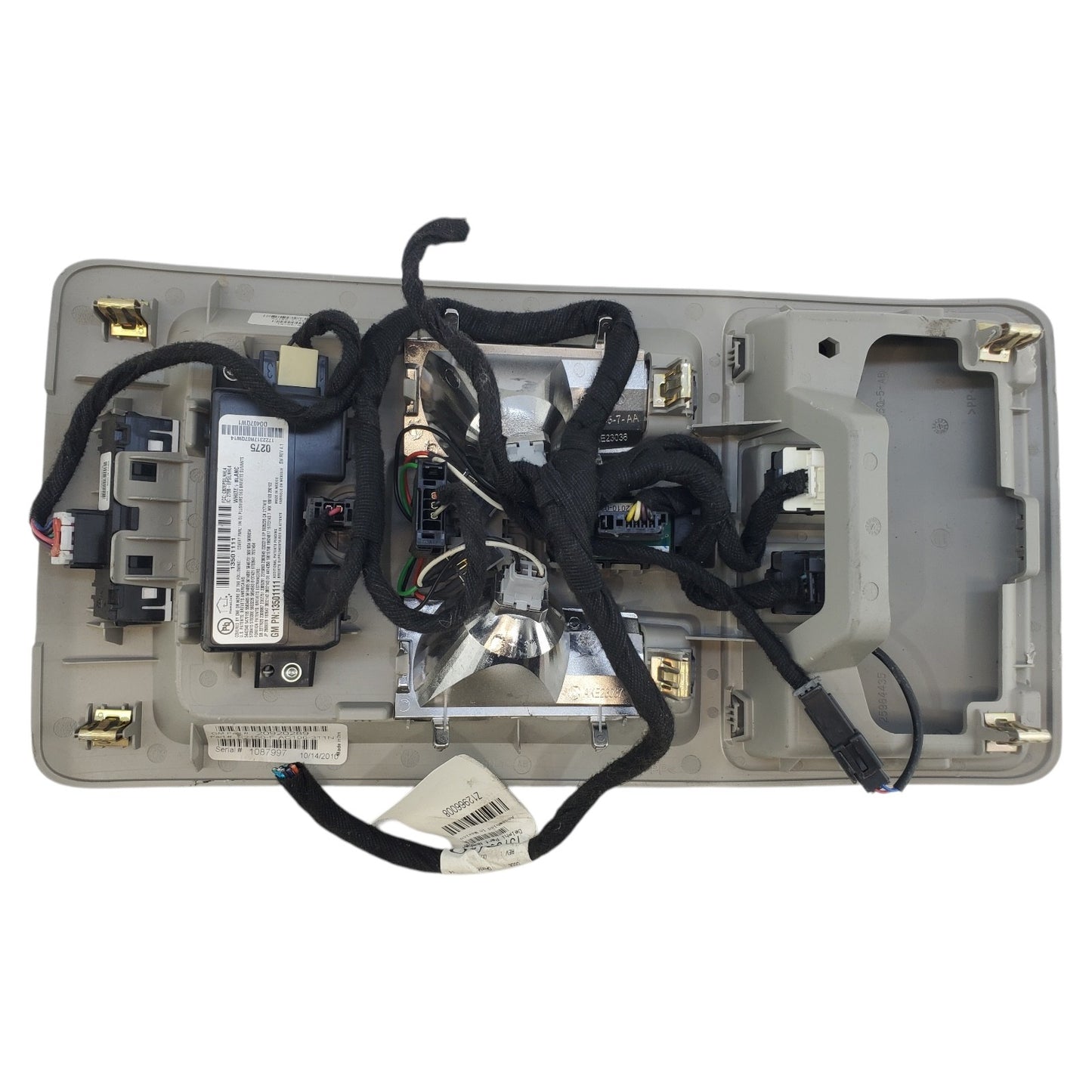 2010 - 2016 Cadillac SRX Overhead Console Center Light Beige 20920289 OEM