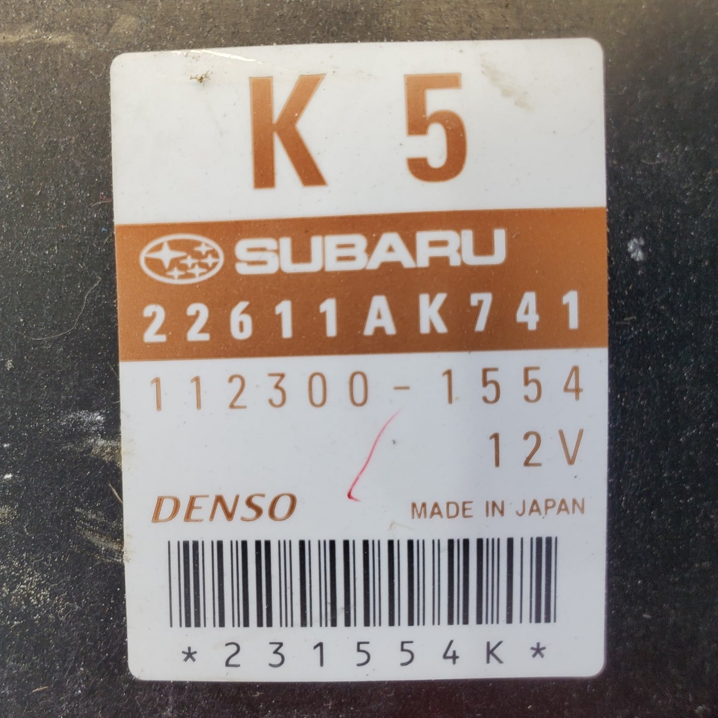 ENGINE COMPUTER SUBARU FORESTER 2006 22611AK741 2.5L PCM ECM ECU X2-763