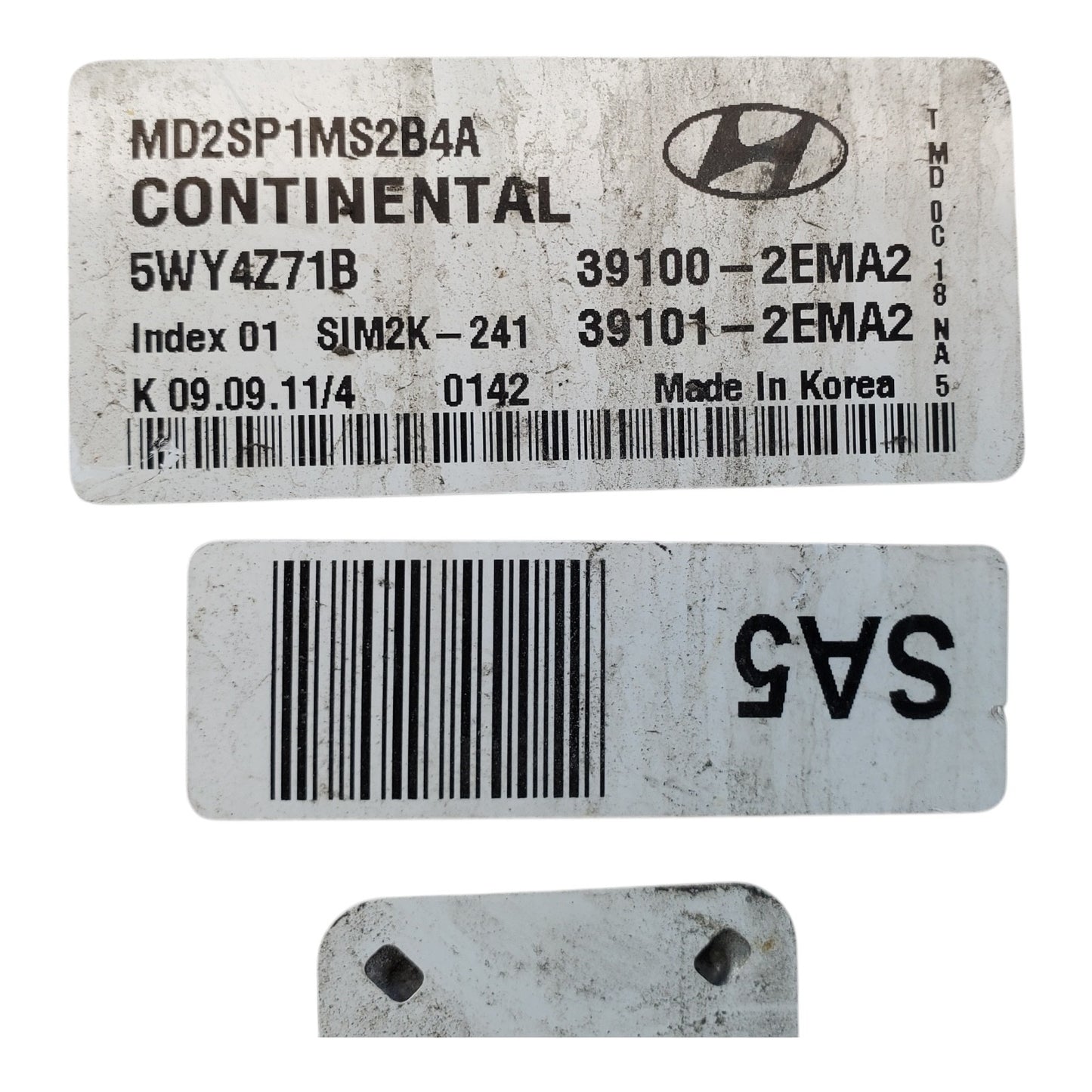ENGINE COMPUTER HYUNDAI ELANTRA 2011 2012 2013 39100-2EMA2 39101-2EMA2 1.8L OEM