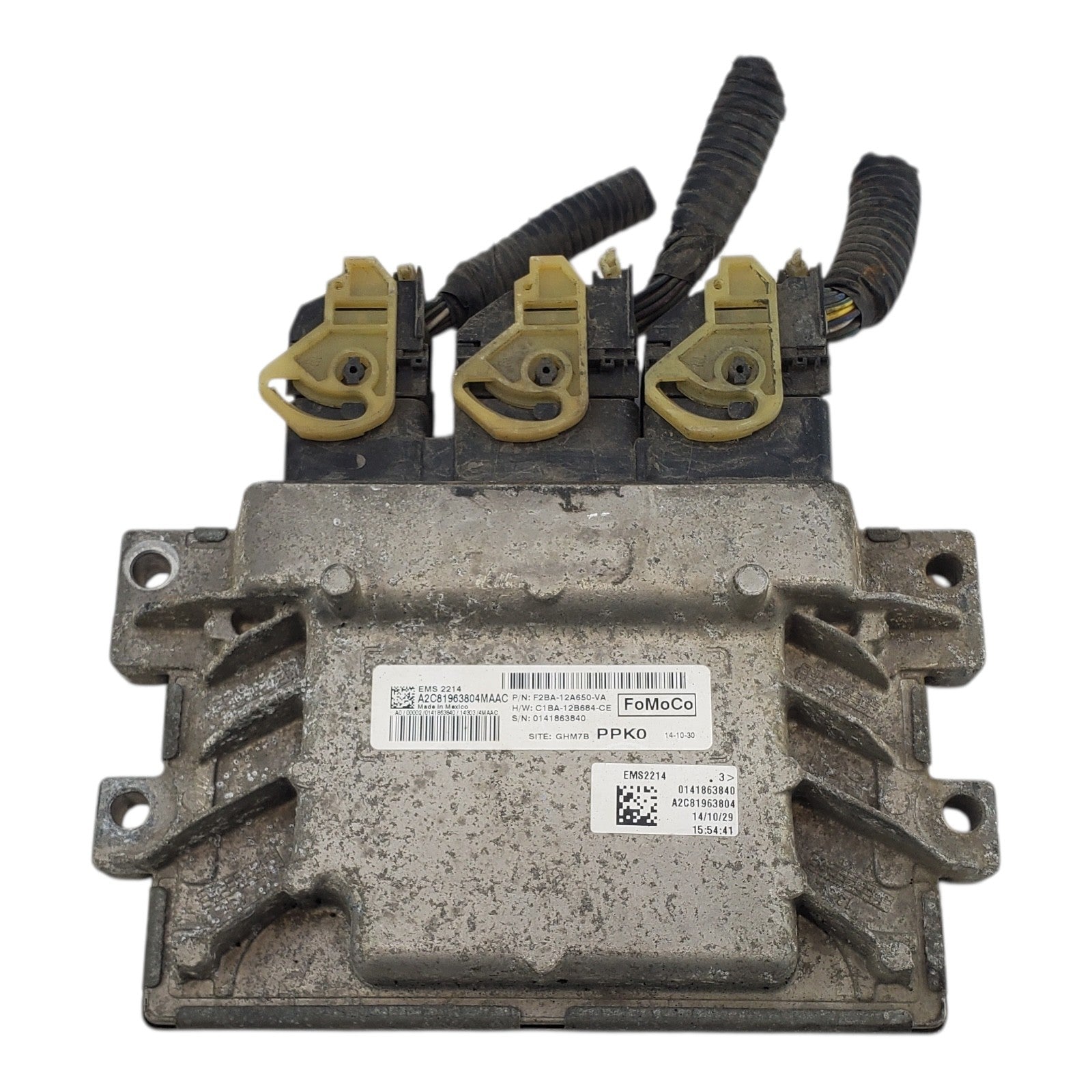15 16 Fiesta F2BA-12A650-VA Computer Brain Engine Control ECU ECM EBX Module