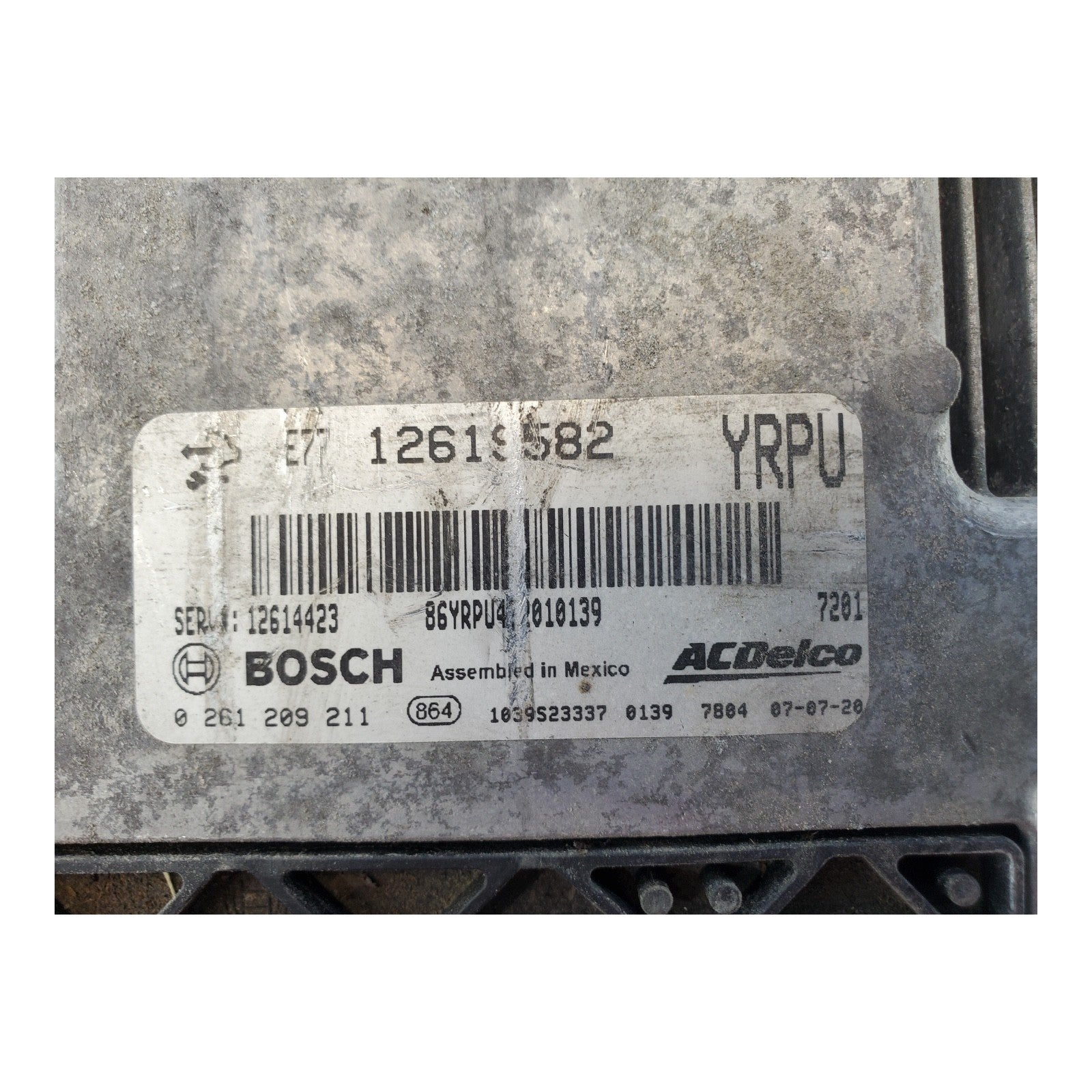 12619582 Cadillac SRX 2008-2009 engine control module computer