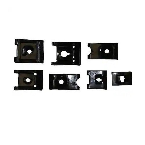 Clip Nut Assortment, Universal U Nuts, J Nuts and Flat Nuts