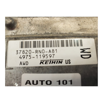 11 Honda Pilot Engine Control Module Unit Ecm 37820-RN0-A81 