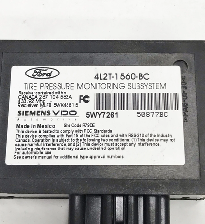 02-05 EXPLORER TPMS Module Tire Pressure Monitor 4L2T-1560-BC OEM