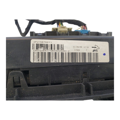 2006 - 2011 Chevrolet Impala A/C Heater Climate Control Unit P:  15879271 OEM