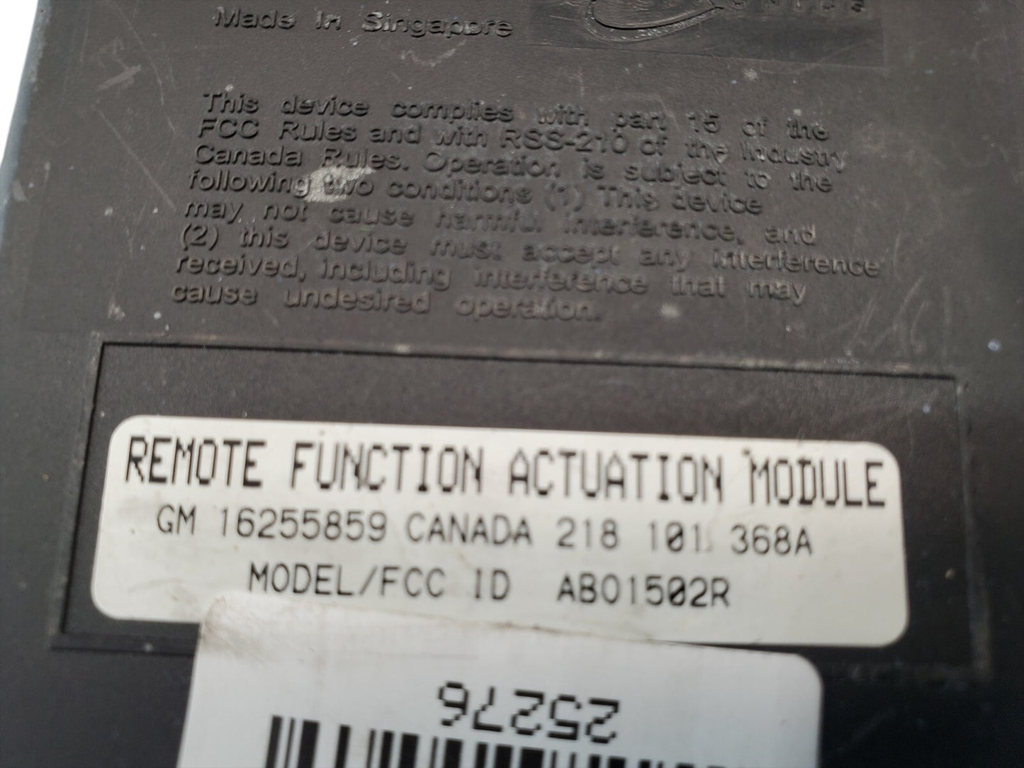 Genuine GM 16255859 Receiver Assembly-Remote Control Door Lock