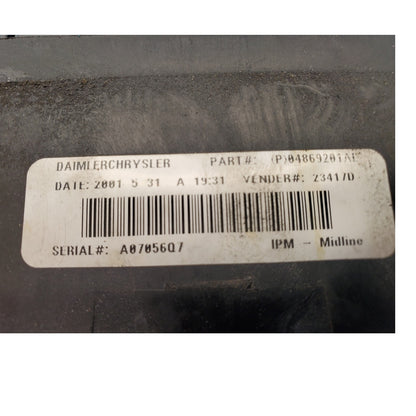 ✅ 02 Dodge Caravan Chrysler Fuse Box Relay Control Module Unit 04869201AL