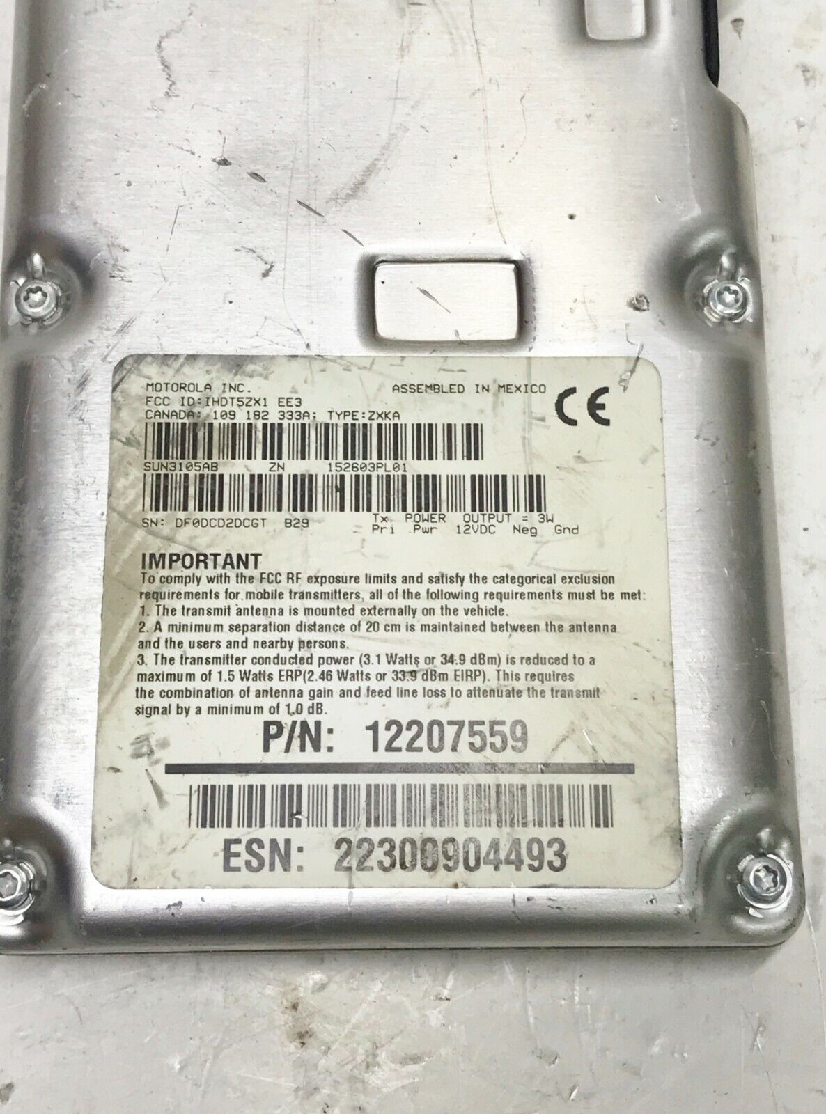 2002 Chevrolet Suburban Onstar Communication Control Module 12207559