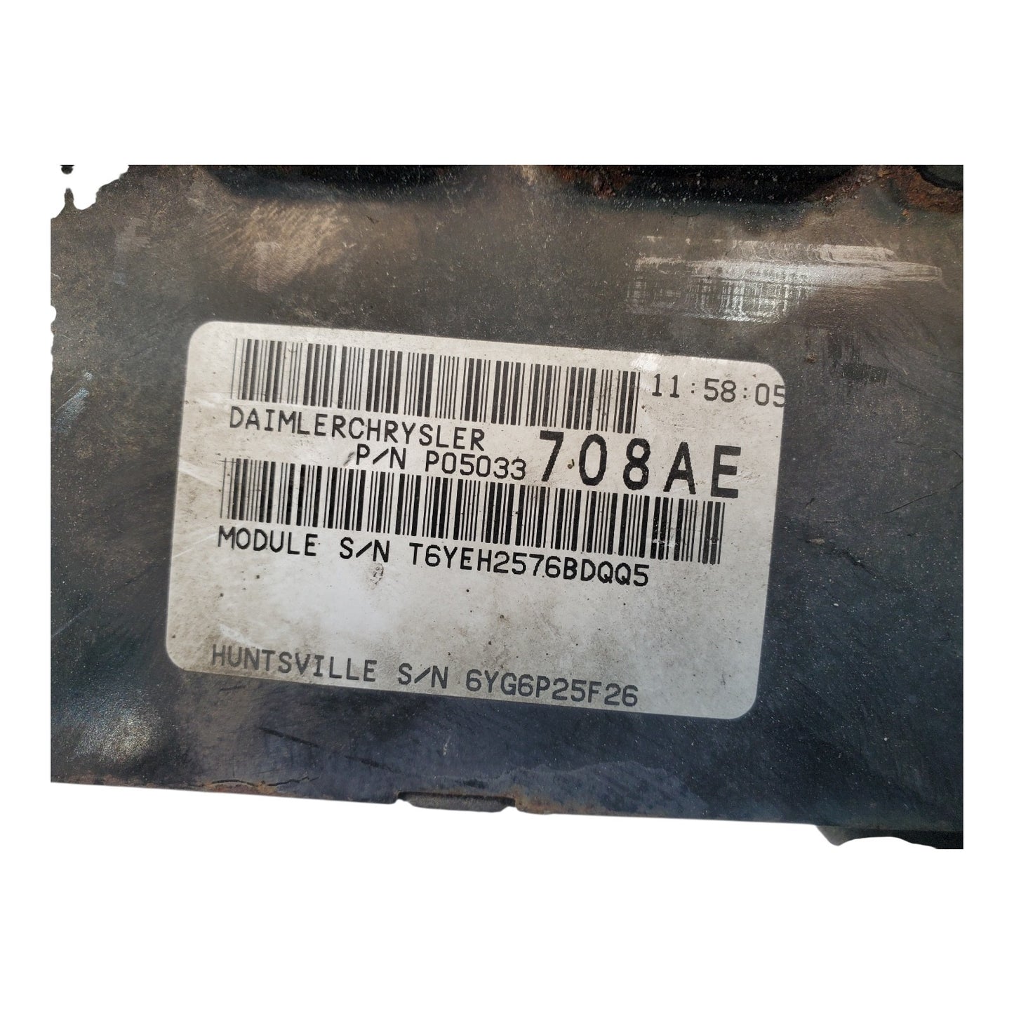 07-08 DODGE AVENGER SEBRING 2.7L OEM ENGINE CONTROL MODULE ECM ECU P05033703AF