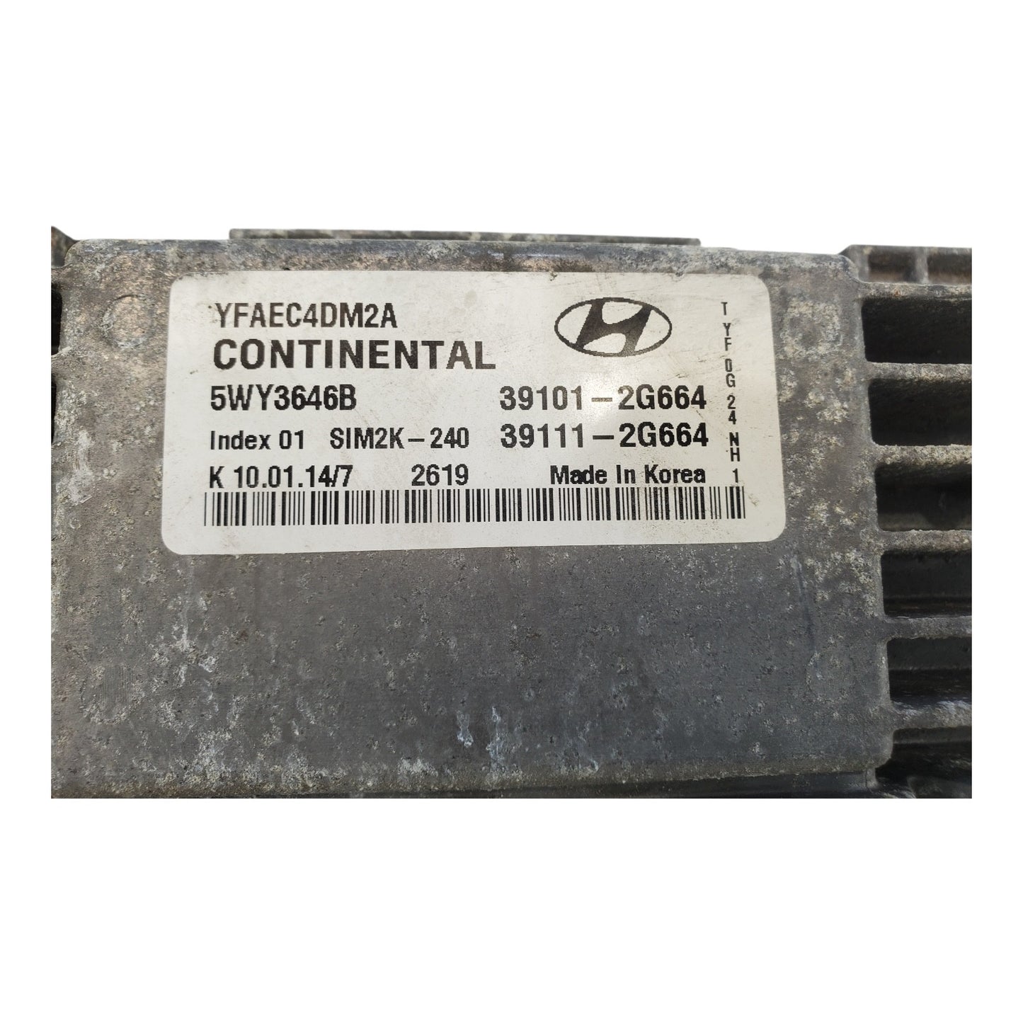 2014 Hyundai Sonata 2.4 L Engine Control Computer Module ECM ECU OEM 39101-2G664