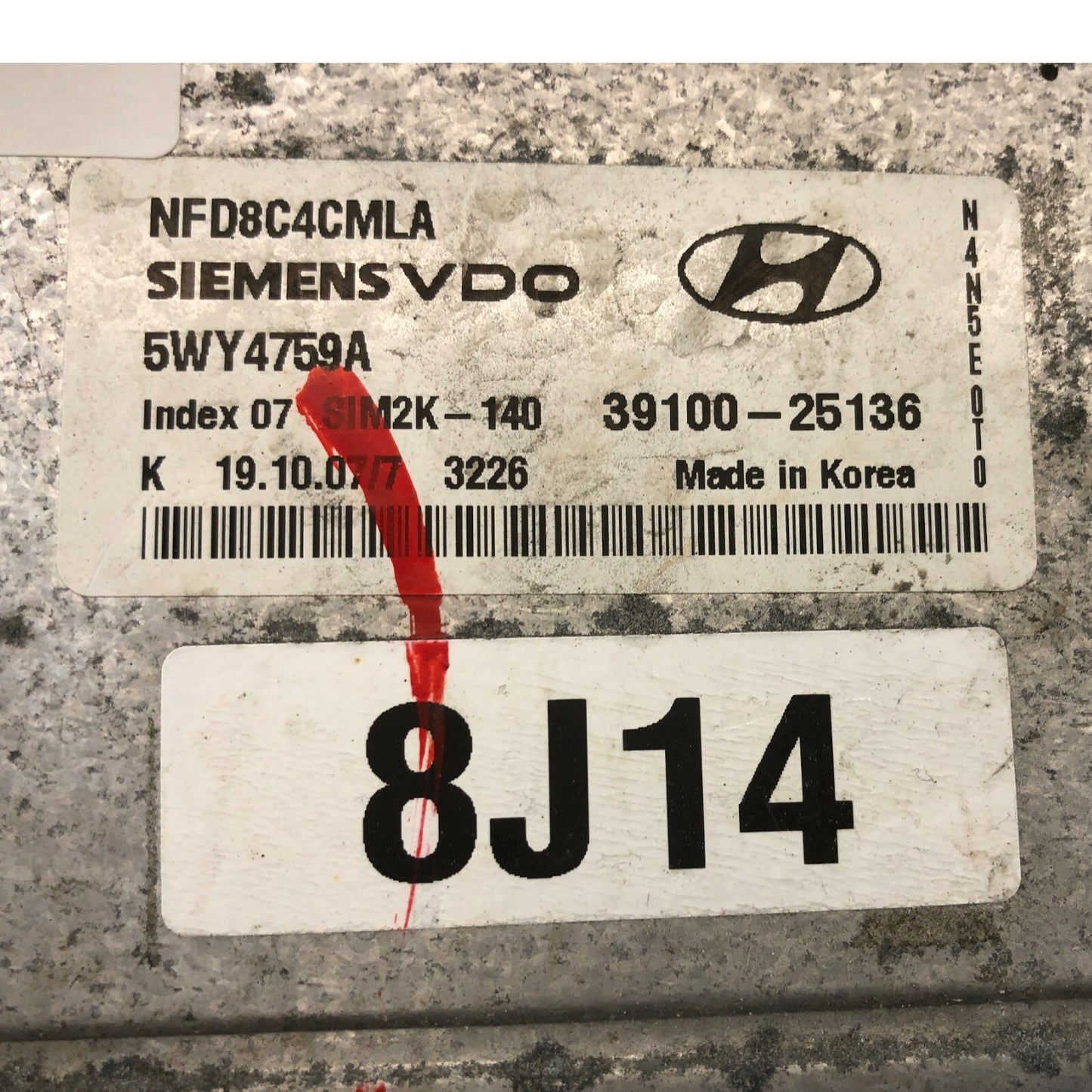 ✅ 2006 2007 2008 HYUNDAI SONATA 2.4L A/T ENGINE COMPUTER ECU ECM 39100-25136 OEM