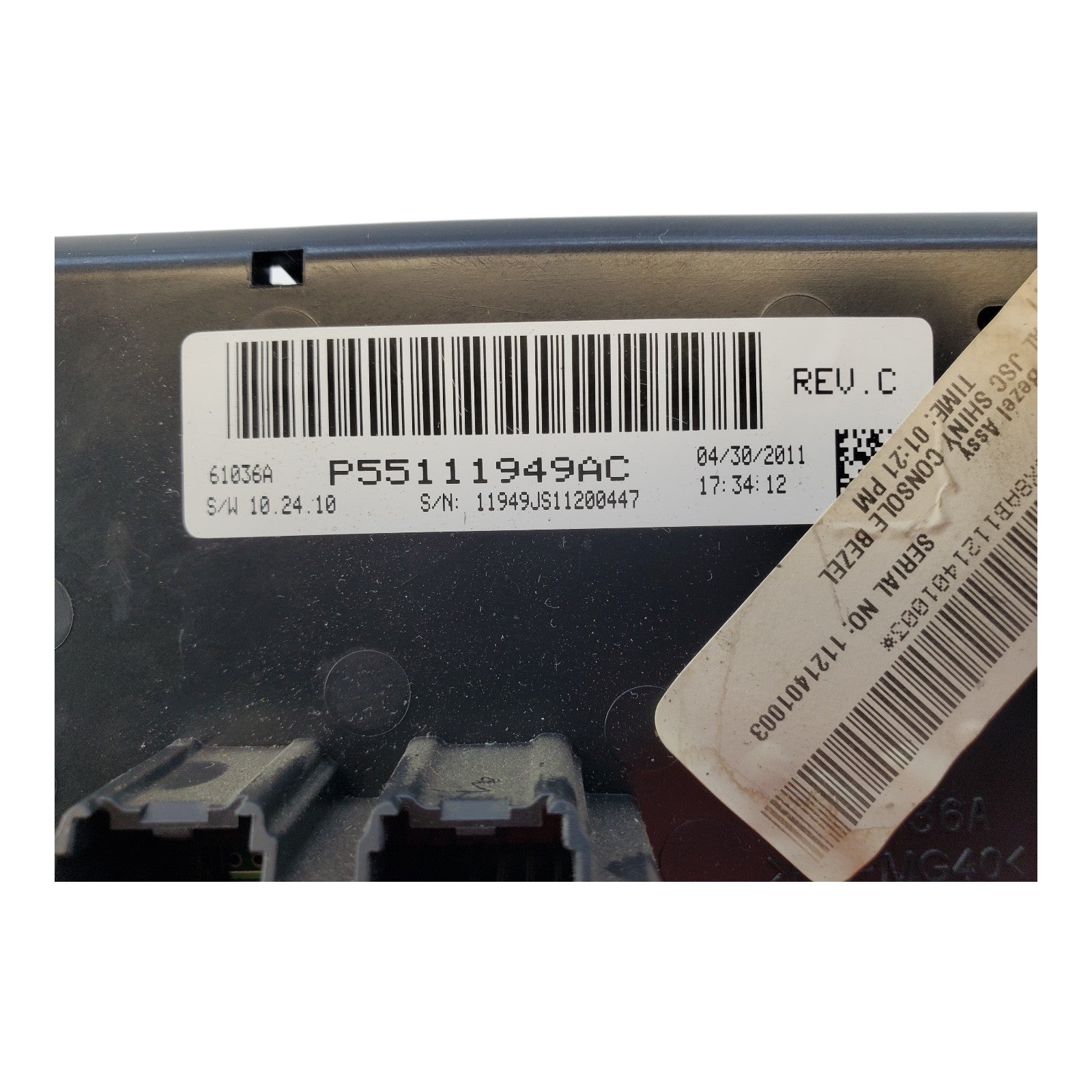 2010-2014 Chrysler 200 Dodge Avenger A/C Climate Control Unit TRIM P55111949AC