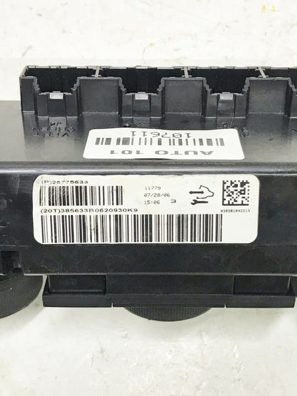 07 08 09 Equinox Temperature Control Without Heated Seat 25775633 GM