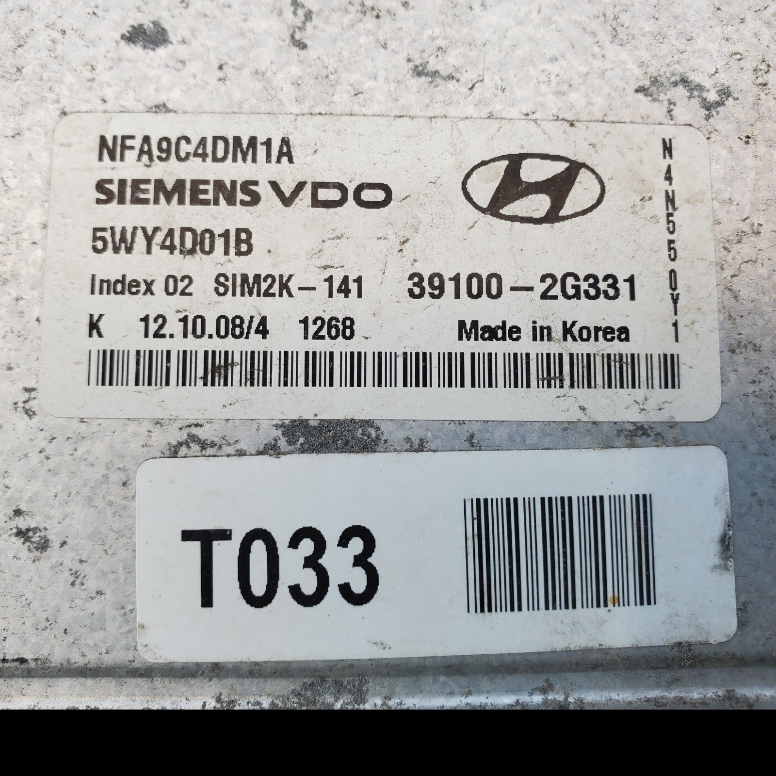 39100-2G331 ecm ecu computer 2009-2010 Hyundai Sonata