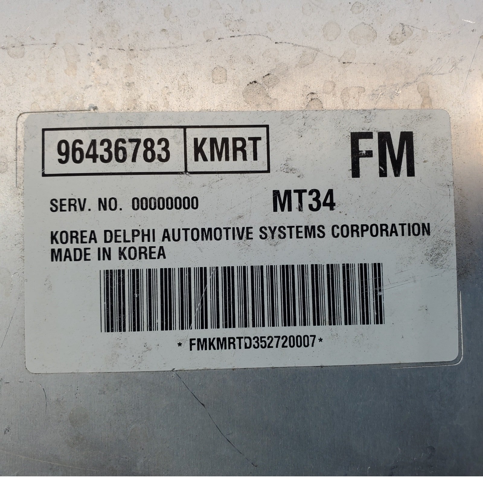 ⭐️06 CHEVROLET AVEO Engine Control Module 96436783