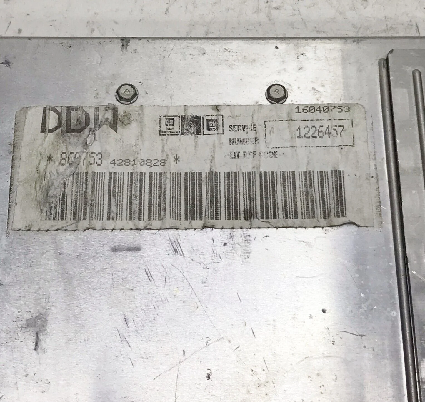84 Chevy Cadillac ENGINE COMPUTER 1226457 DDW ECM ECU PCM GM