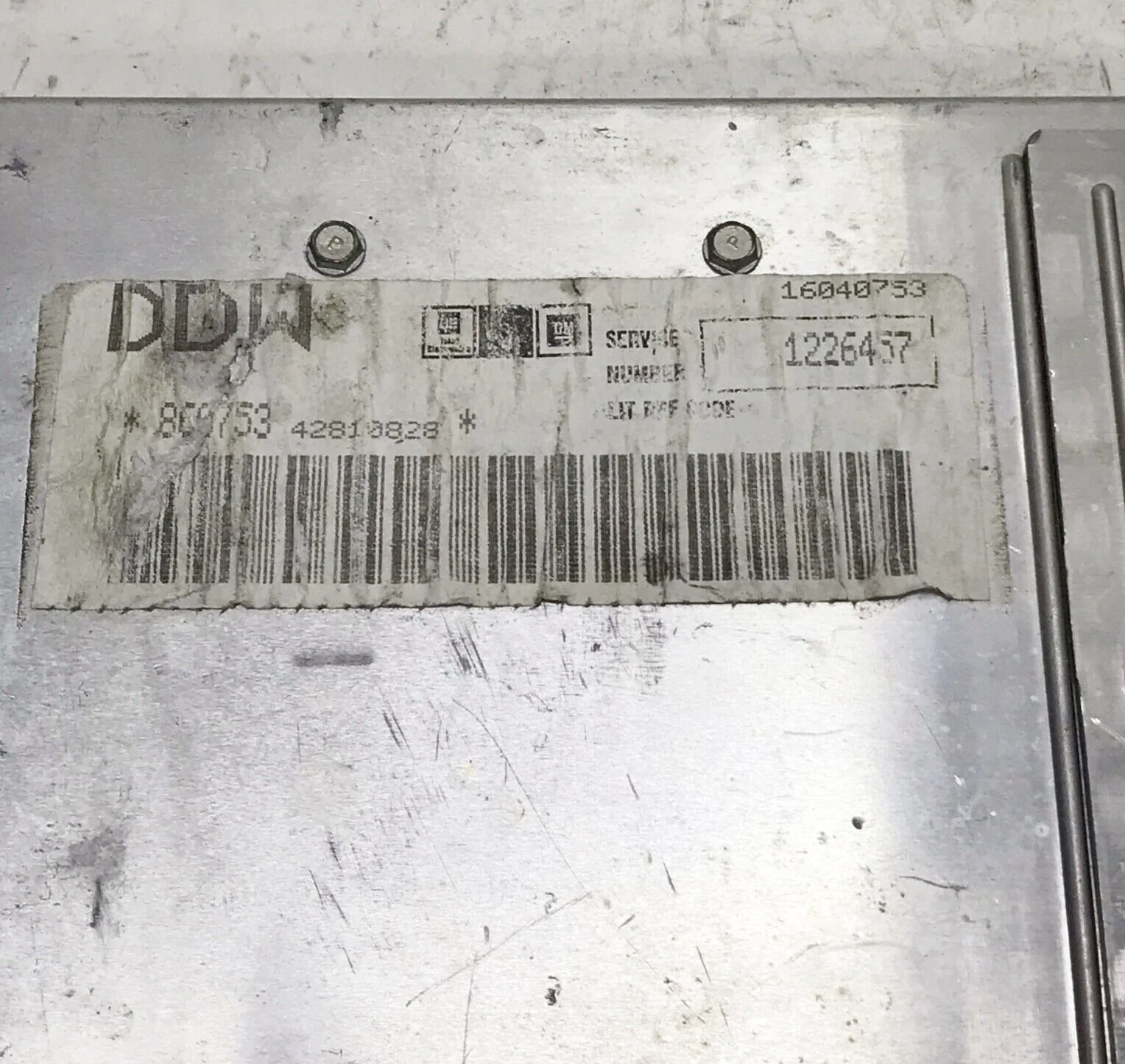 84 Chevy Cadillac ENGINE COMPUTER 1226457 DDW ECM ECU PCM GM
