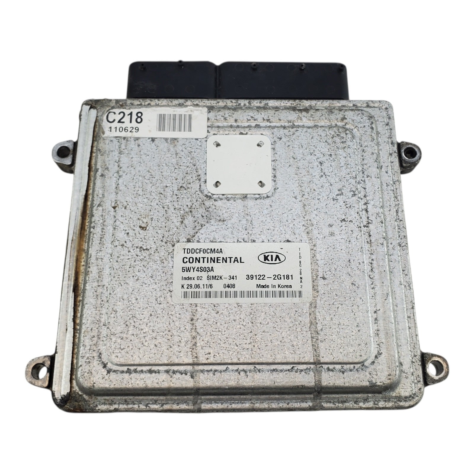 11-13 Kia Forte 39122-2G181 Computer Brain Engine Control ECU ECM EBX Module