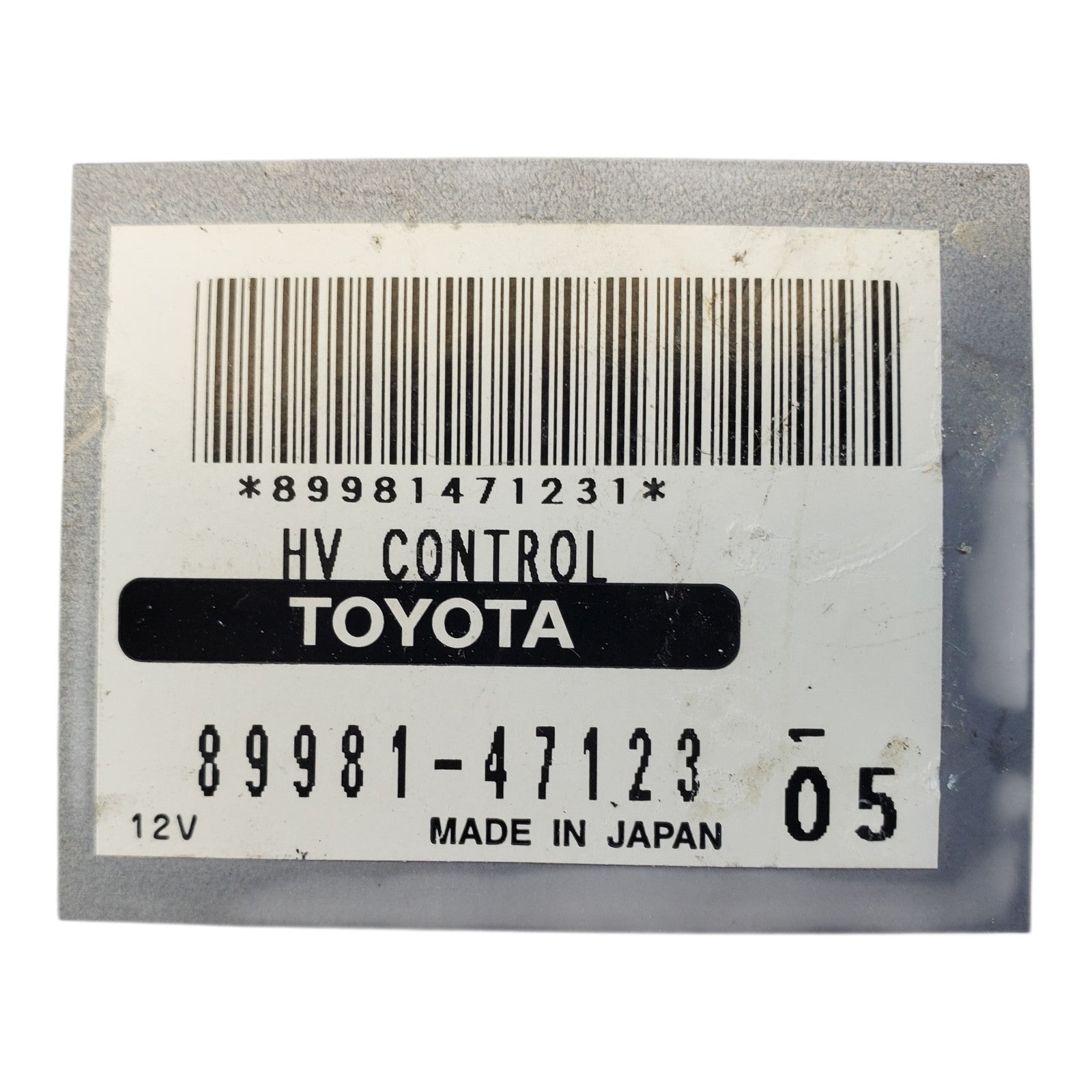 2005 TOYOTA PRIUS HYBRID-ELECTRIC ID 89981-47123 USED OEM