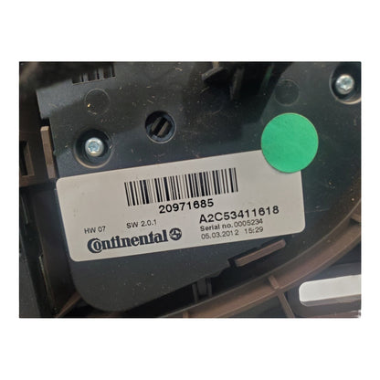 12-16 Buick Verano Radio Receiver Control Panel Part Number 22871094
