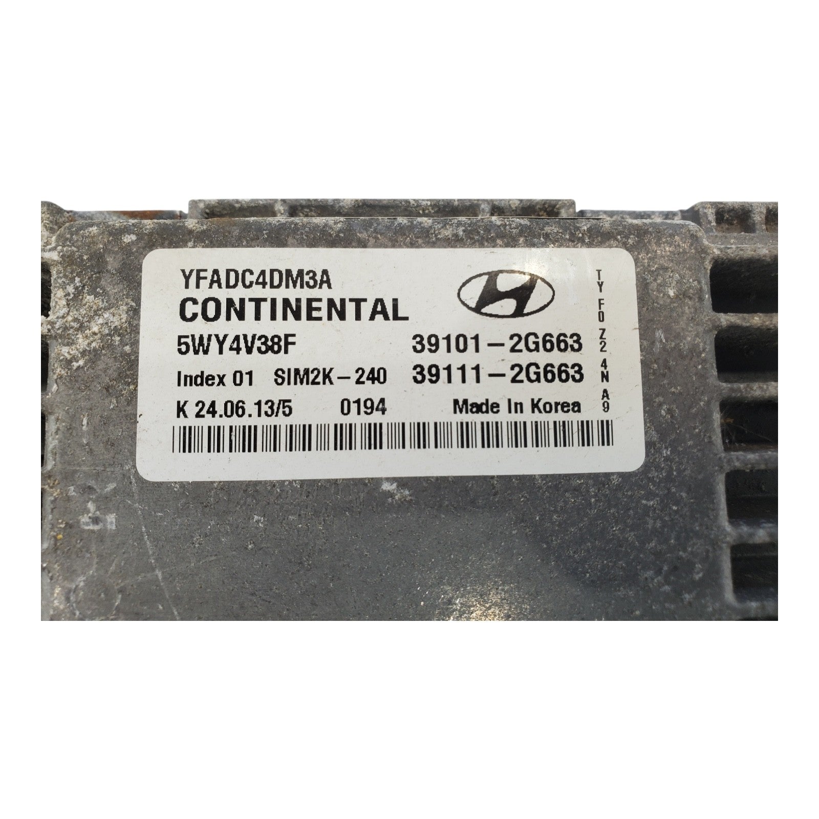 2013 Fits Hyundai Sonata Engine Computer Ecm Ecu 39101-2G663 OEM