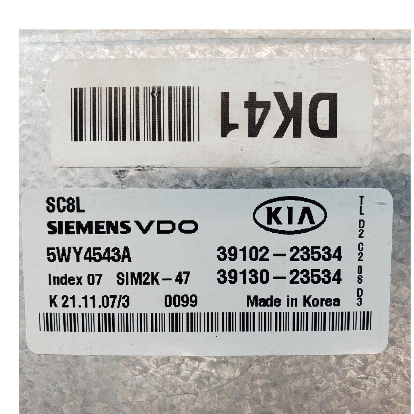 2008 Kia Spectra 2.0L Engine Control Module Unit ECM 39102-23534