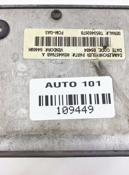 05 DODGE CARAVAN MULTIFUNCTION COMPUTER CONTROL MODULE UNIT 05144507AB OEM