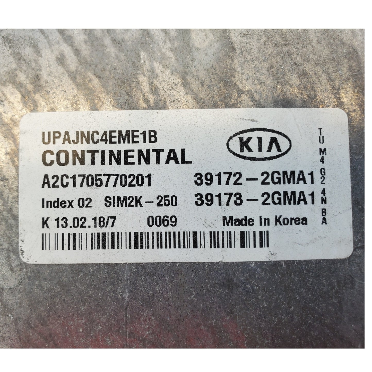 2019 Kia Sorento Electronic Control Module Computer 2.4L AWD ECM OEM 39172-2gma1