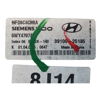 ENGINE COMPUTER HYUNDAI SONATA 2006 2007 2008 39100-25135 2.4L AT PCM ECM OEM