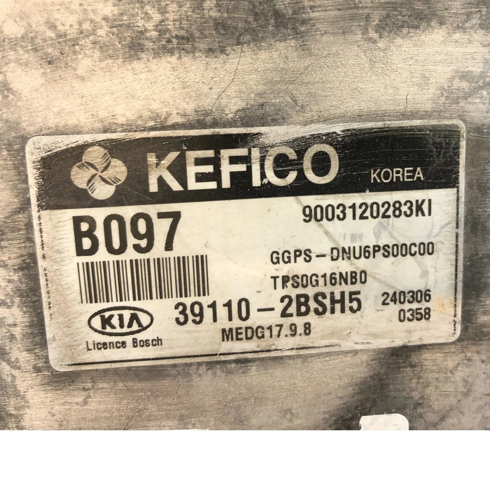 14 Kia Soul 1.6L Engine Control Module ECM Control 39110-2BSH5