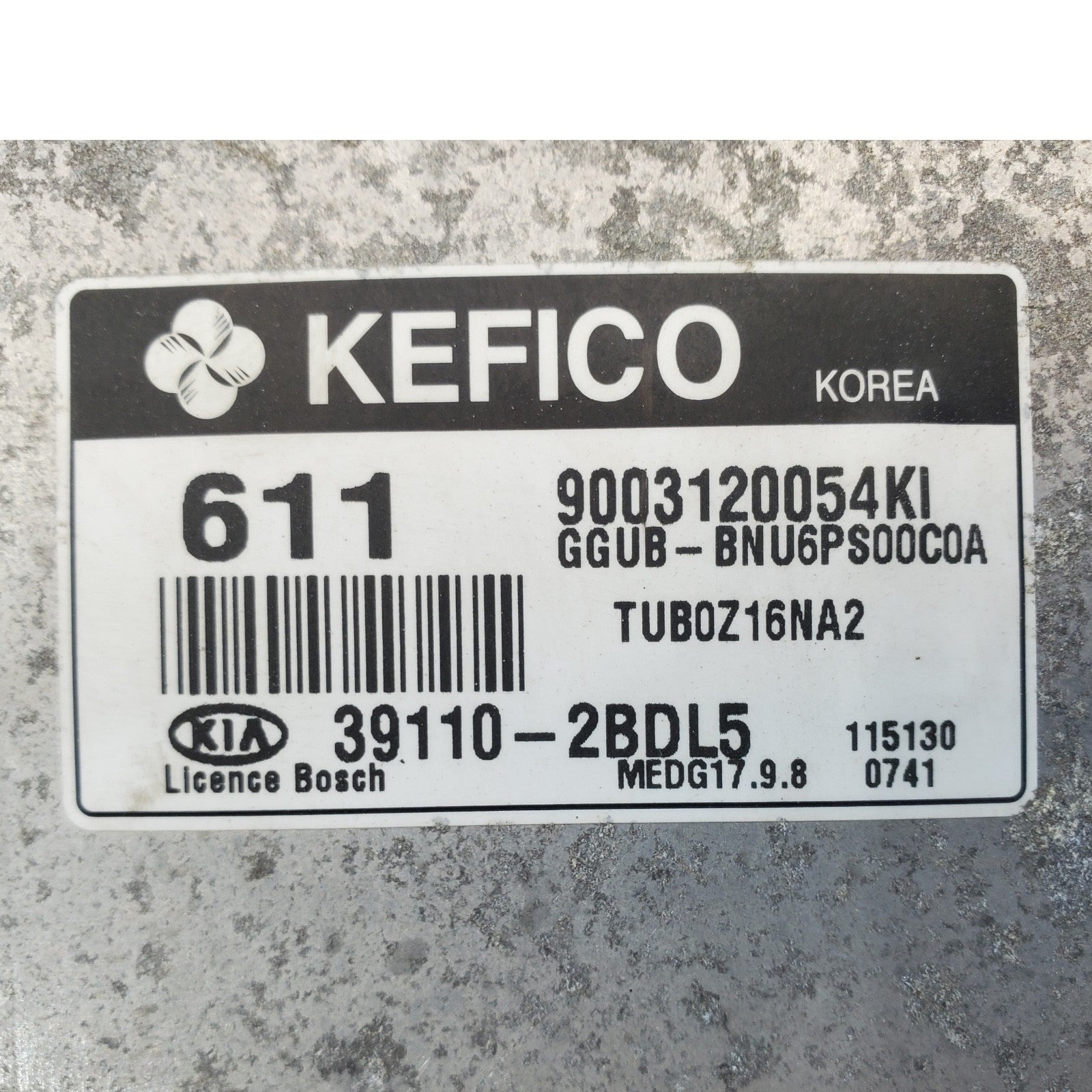ENGINE COMPUTER KIA RIO 2012 2013 39110-2BDL5 AT PCM ECM ECU OEM