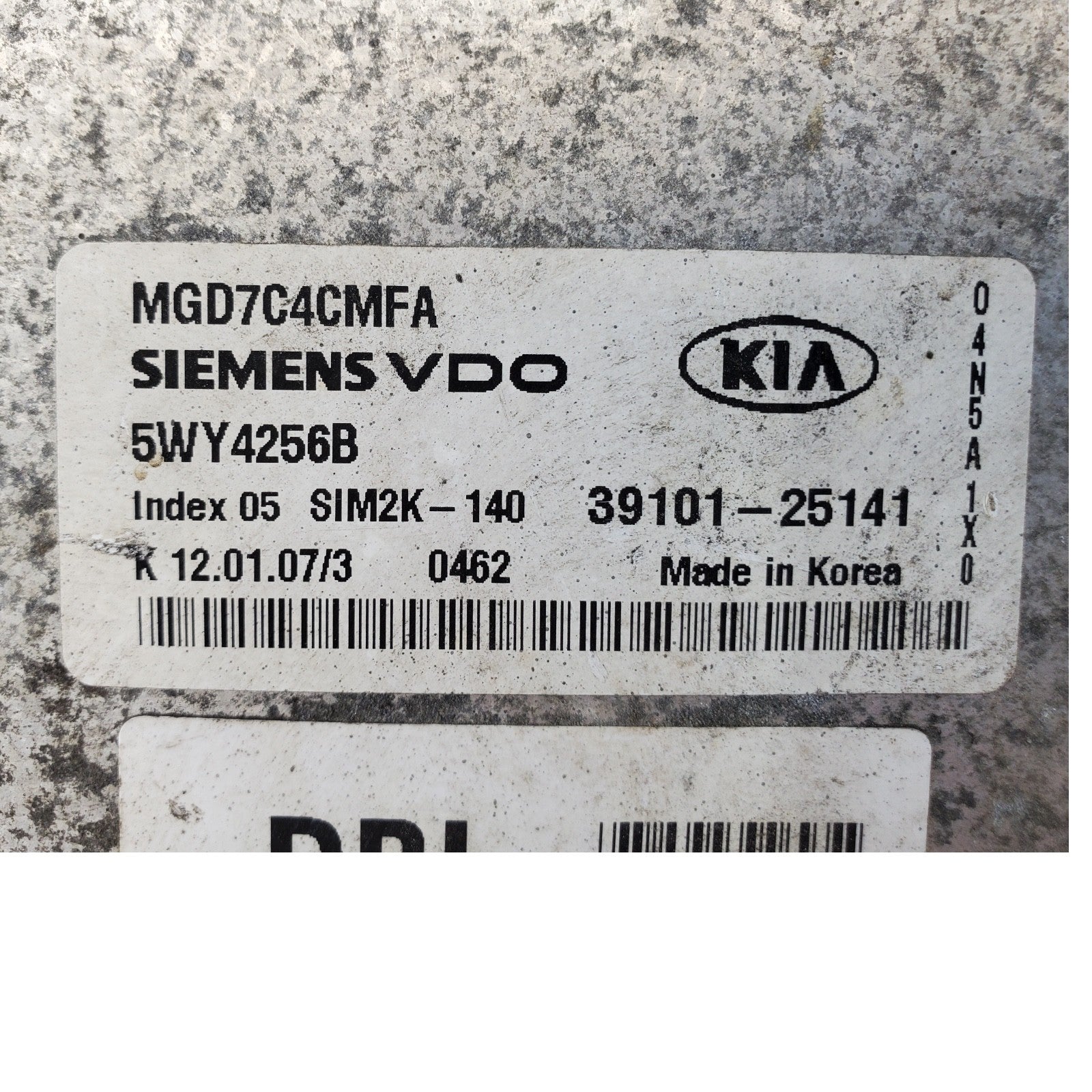 06 07 08 KIA OPTIMA 2.4L ECM Engine Control Module 39101-25141 OEM