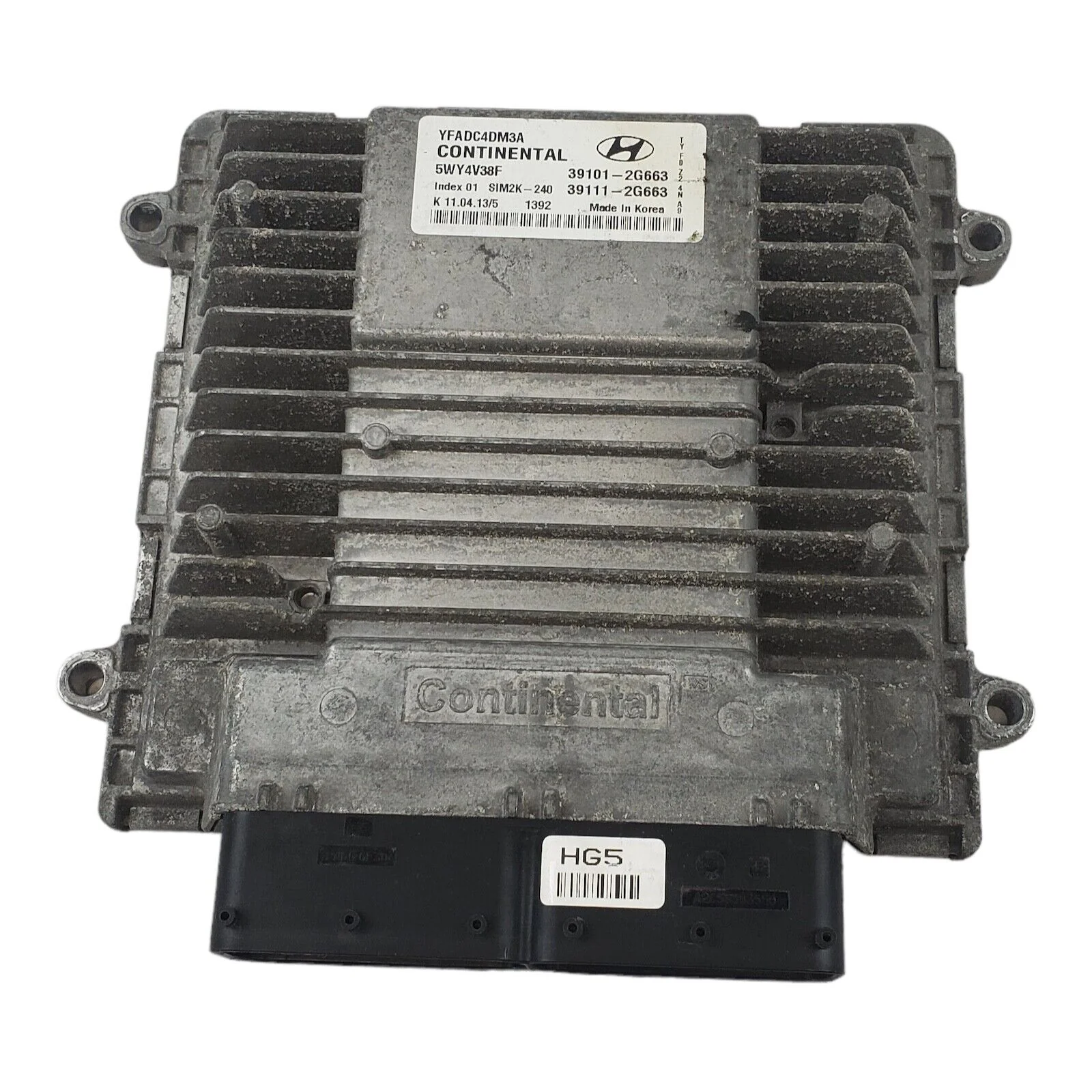 2013 HYUNDAI SONATA Engine Computer ECM ECU P/N: 39101-2G663 OEM