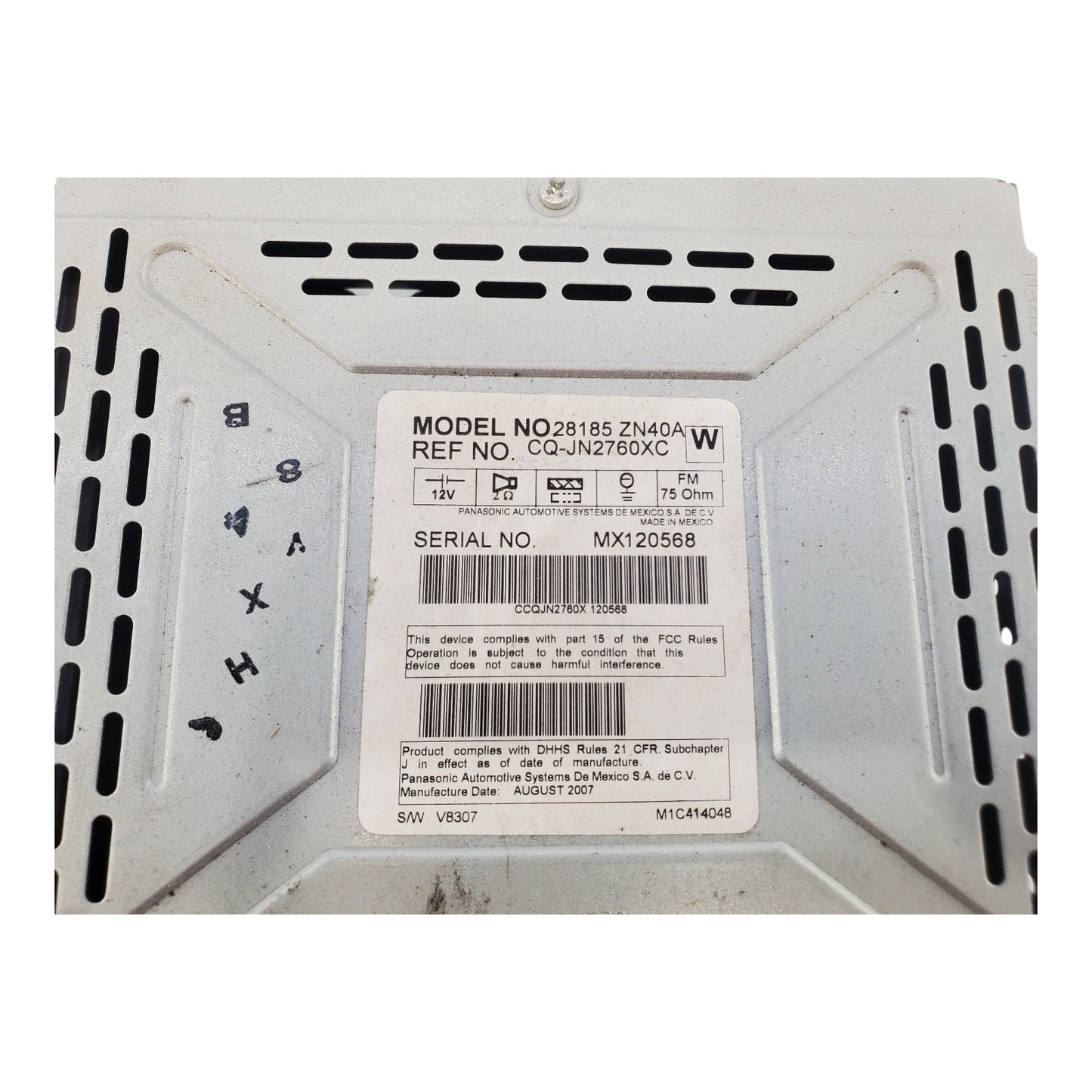 2007 2008 2009 NISSAN ALTIMA AM/FM/CD RADIO OEM 28185ZN40A