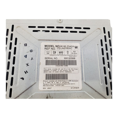 2007 2008 2009 NISSAN ALTIMA AM/FM/CD RADIO OEM 28185ZN40A