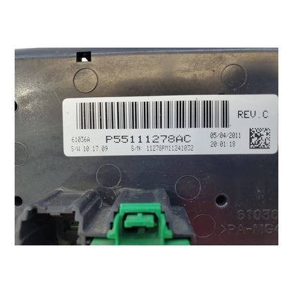 2011 2012 DODGE CALIBER TEMPERATURE AC Control PANEL OEM 55111278AC
