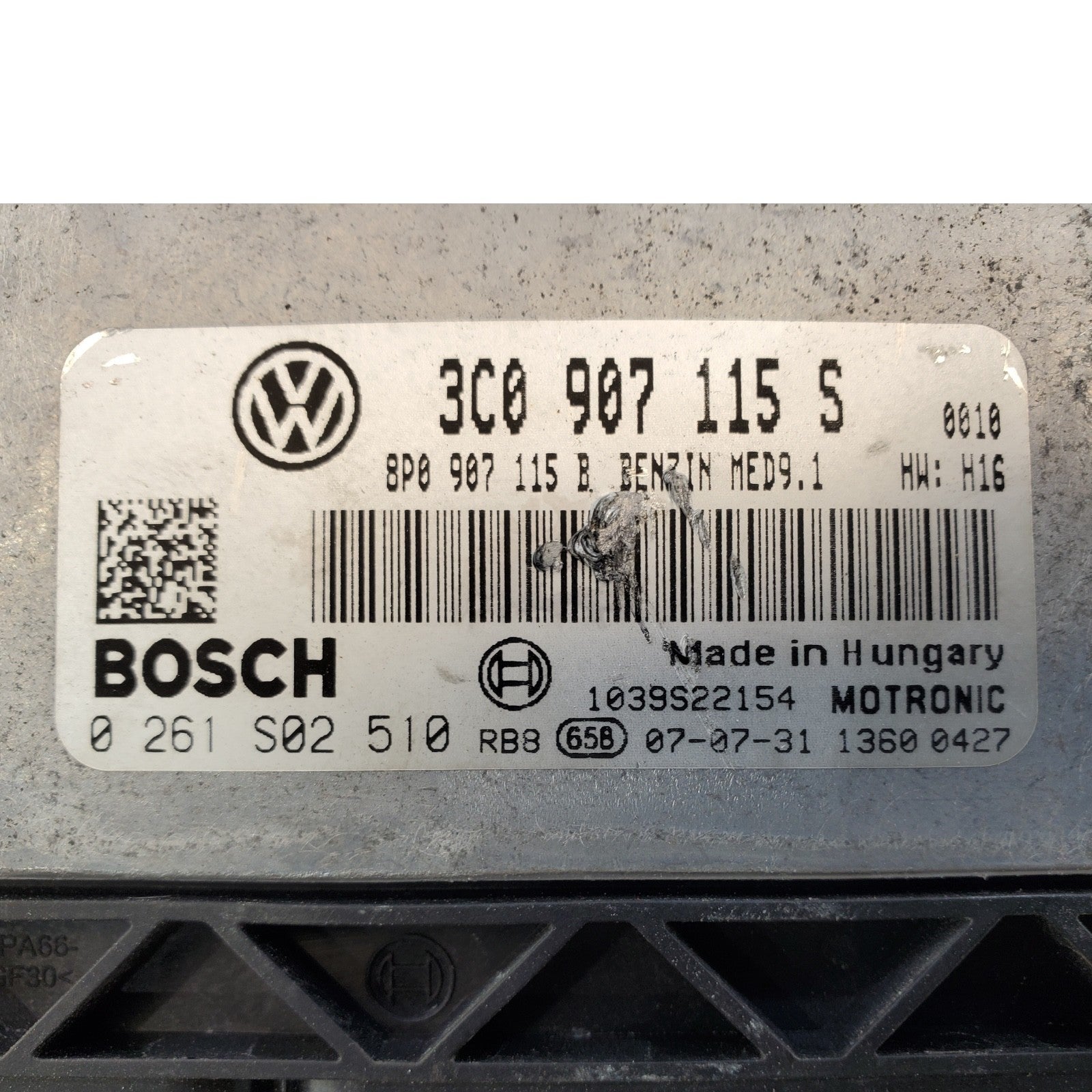 2007-2010 Volkswagen Passat OEM ECM ECU Engine Control Module Unit 3C0907115S