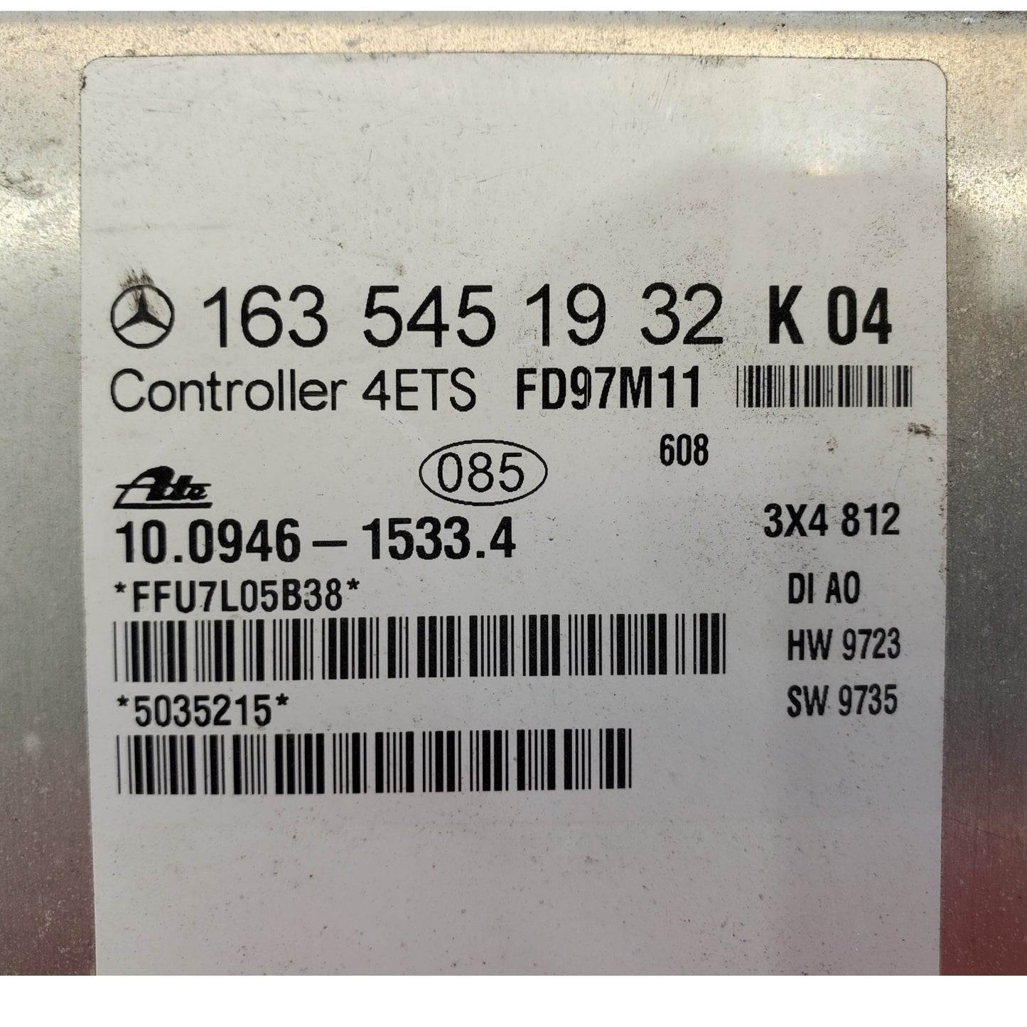 1998-2003 MERCEDES BENZ ML320 ML430 ESP ABS CONTROL MODULE 1635451932 K 04