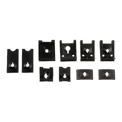 Clip Nut Assortment, Universal U Nuts, J Nuts and Flat Nuts
