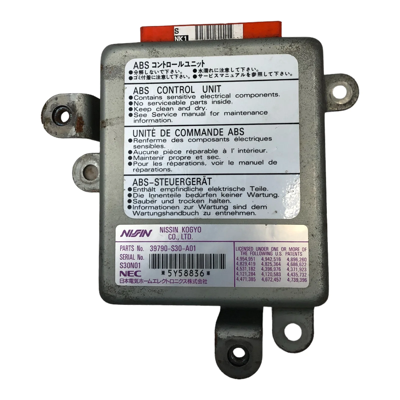 98 Honda Prelude ABS CONTROL MODULE 39790-S30-A01 OEM
