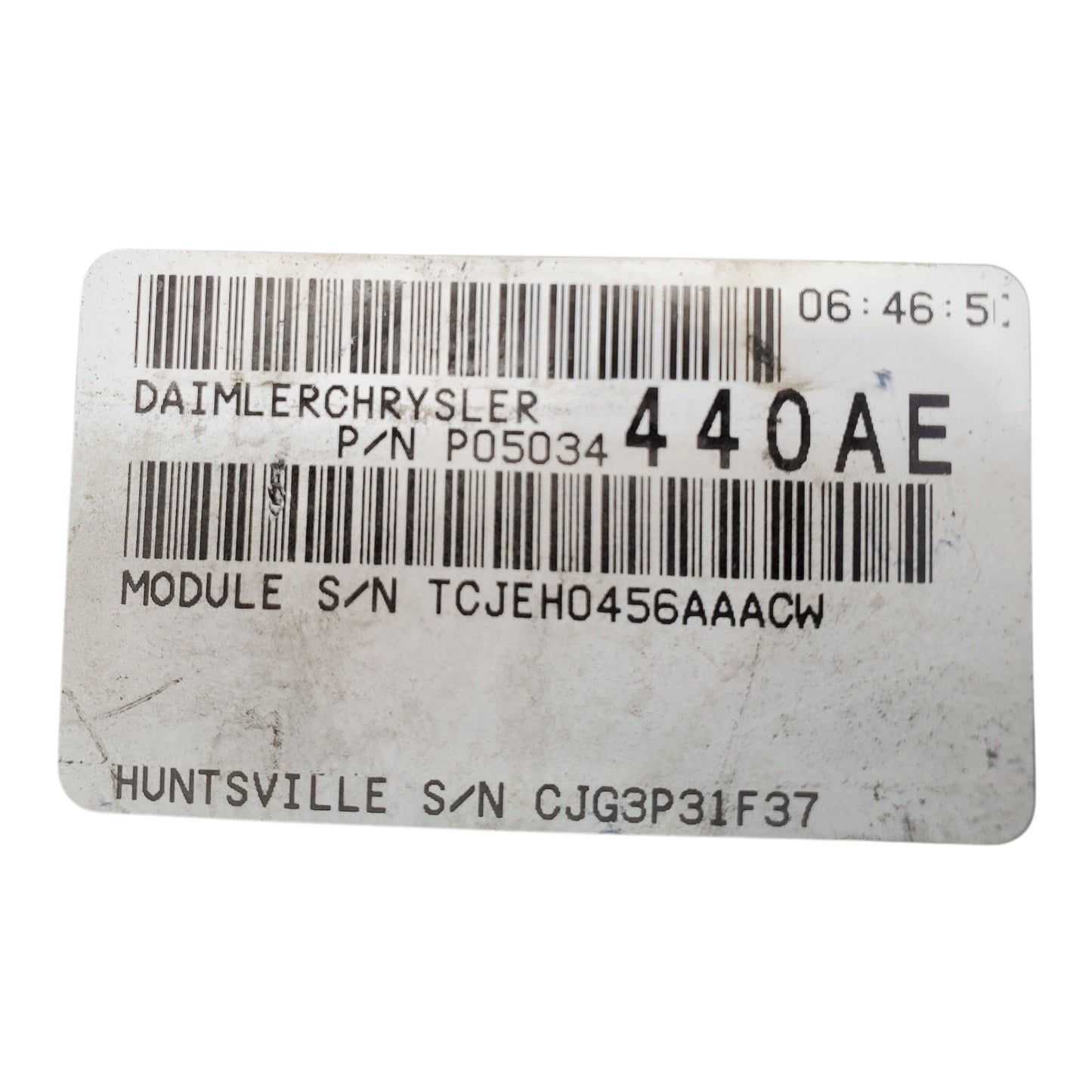 Engine ECM Control Module Fits 07-09 PT CRUISER P05034440AE 05034440AE