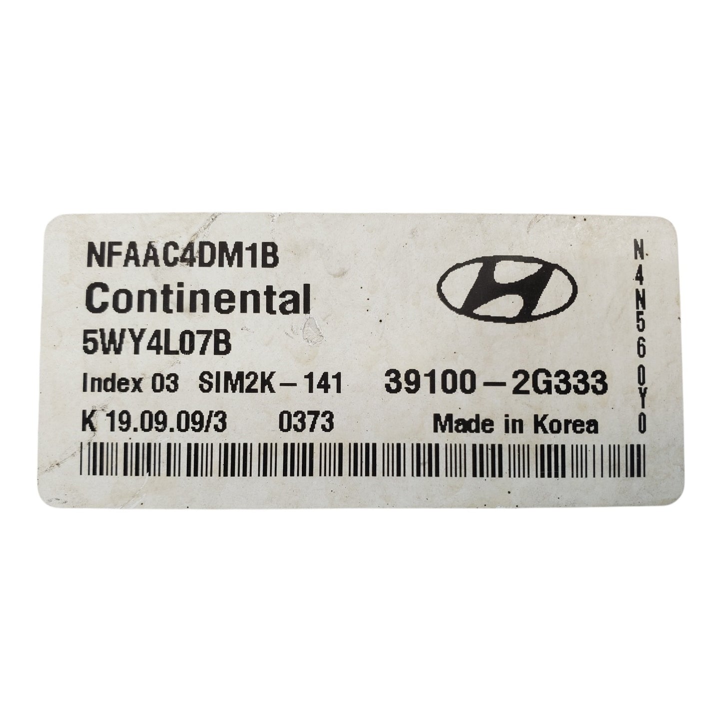 39100-2G333 ecm ecu computer 2009-2010 Hyundai Sonata