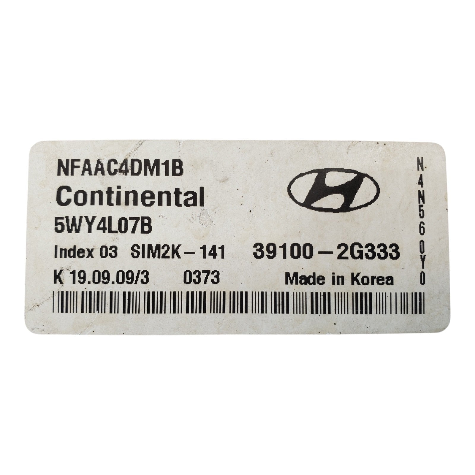 39100-2G333 ecm ecu computer 2009-2010 Hyundai Sonata