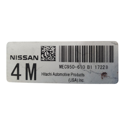 Engine ECM Control Module 2.0L MT Fits 11-12 SENTRA MEC950-610 B1 MEC950610B1